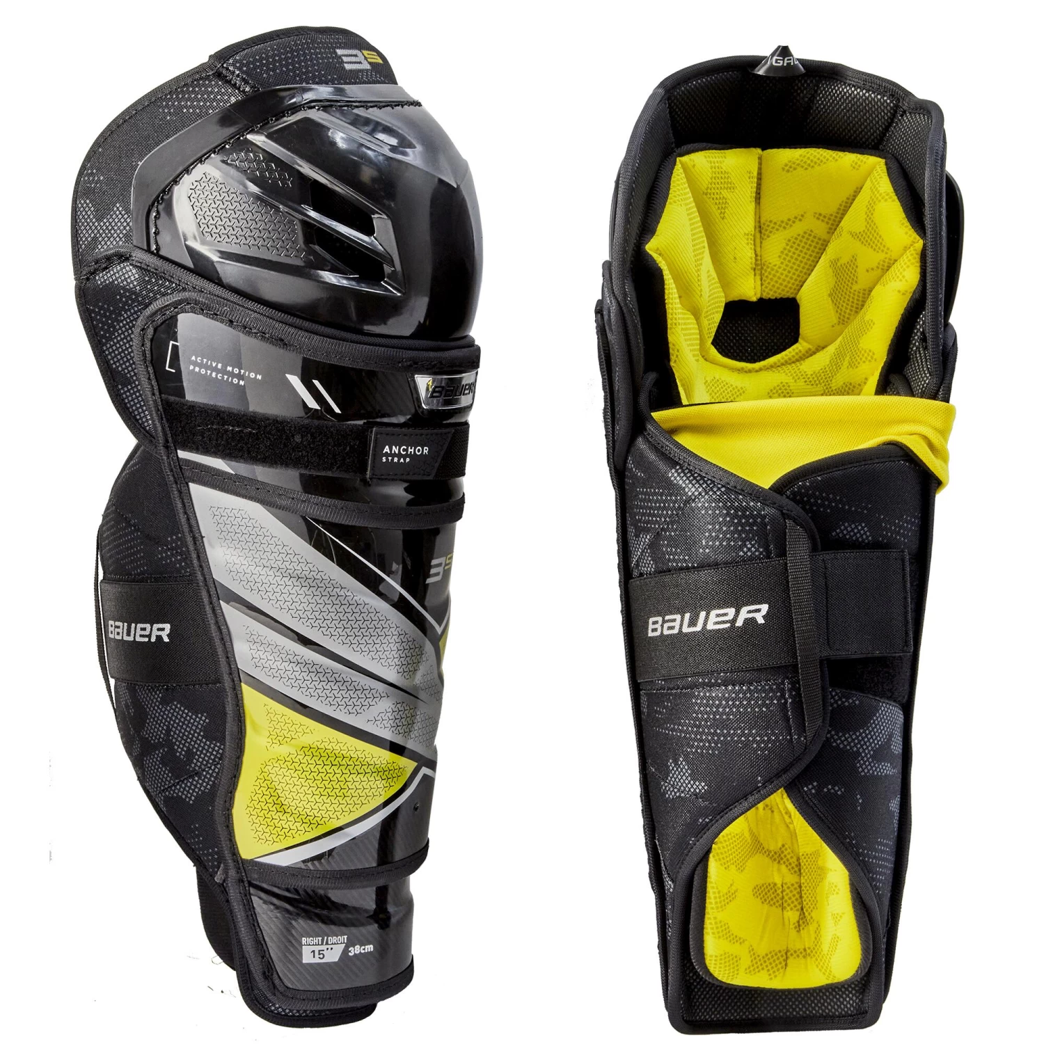 Bauer Supreme 3S Intermediate Hockey Shin Guards (2021) - Image 2
