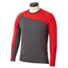 Bauer Pro Long Sleeve Youth Base Layer Top - Dark Grey / Red (2019)