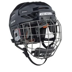 CCM Fitlite 3DS Senior Hockey Helmet Combo - Black